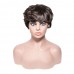 Uglam Pixie Cut Wavy Human Hair Machine Made Wig