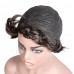 Uglam Pixie Cut Wavy Human Hair Machine Made Wig