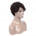 Uglam Pixie Cut Human Hair Machine Made Wig Jerry Curl