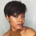 Uglam Pixie Cut Straight Human Hair Machine Made Wig