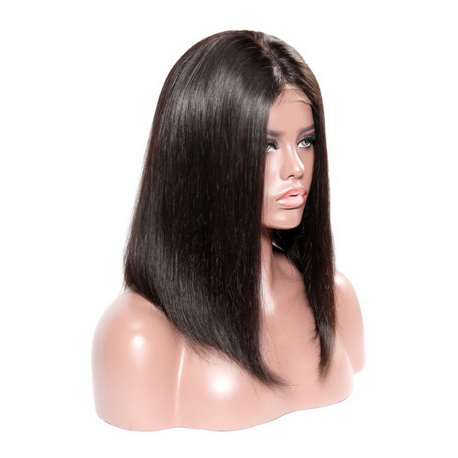Uglam T Part Lace Straight Bob Wig