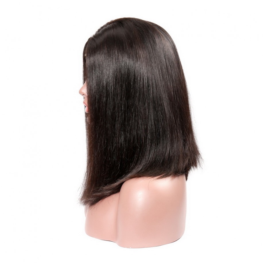 Uglam T Part Lace Straight Bob Wig