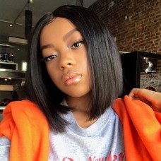 Uglam T Part Lace Straight Bob Wig
