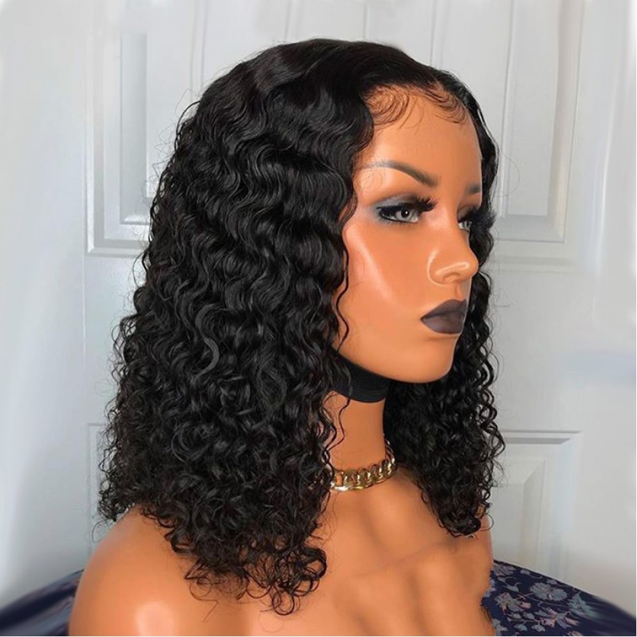 Uglam Bob T Part Lace Wigs Water Wave Hair