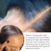 Uglam Transparent Lace Closure Wig Deep Wave