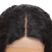 Virgin 4X4 Medium Lace Closure Deep Wave Human Hair Wig 180% Density