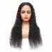 Virgin 4X4 Medium Lace Closure Deep Wave Human Hair Wig 180% Density