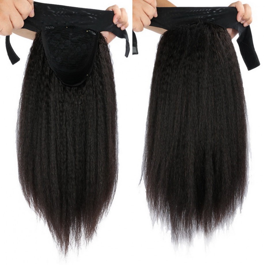 Uglam Headband Wigs Kinky Straight No PrePlucked Hairline