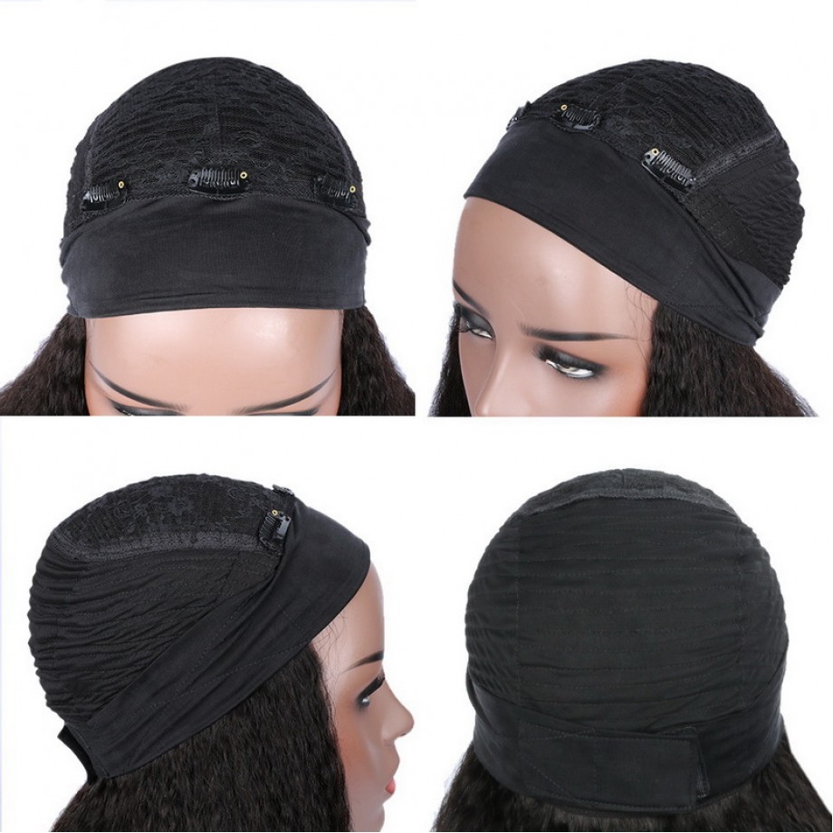 Uglam Headband Wigs Kinky Straight No PrePlucked Hairline