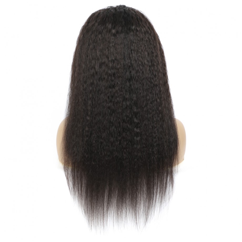 Uglam Headband Wigs Kinky Straight No PrePlucked Hairline