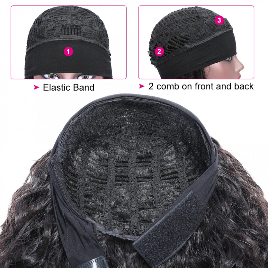 Uglam Headband Wigs Body Wave No PrePlucked Hairline