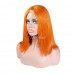 Uglam T Part Lace Orange Ginger Color Straight Bob Wig