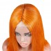 Uglam T Part Lace Orange Ginger Color Straight Bob Wig