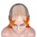 Uglam T Part Lace Orange Ginger Color Straight Bob Wig