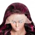 Uglam 13X4 Lace Front Wig Purple Highlight Body Wave
