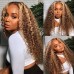 Uglam Piano Color Highlight #4/27 Deep Wave 13X4 Lace Front Wig
