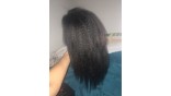 Uglam 13X4 Lace Front Wigs Kinky Straight 150%  Density