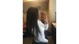 Virgin Human Hair 13X4 Transparent Lace Front Straight Wig 180% Density