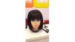 Uglam Bob Transparent Lace Front Wigs With Bangs