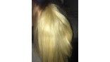 Uglam 13x4 Transparent Lace Frontal Closure Blonde #613 Color Straight