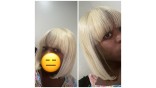 #613 Honey Blonde Color Lace Front Bob Human Hair Wigs With Bangs