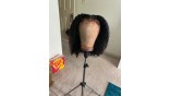Uglam Bob Lace Front Wigs 250% Density Deep Wave 