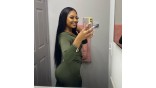 Uglam Transparent Lace Front  Wig Straight 200% Density