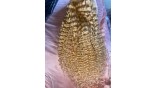 Uglam Lace Front Wigs 613 Honey Blonde Color Deep Wave Wig