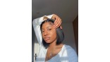 Uglam T Part Lace Straight Bob Wig