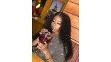Virgin HD Lace Closure Deep Wave Human Hair Wig