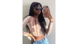 Uglam Transparent Lace Front Wigs Straight With Bangs 180% Density