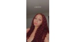 Uglam Lace Front Wig 99J Wine Color Deep Wave Wig