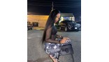Uglam Transparent Lace Closure Wig Straight