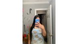 Uglam Transparent Lace Closure Wig Straight