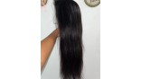 Uglam Transparent Lace Closure Wig Straight