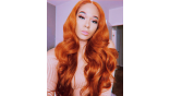 Uglam 13X4 Lace Front Orange Ginger Color Body Wave&Straight&Deep Wave Wig