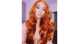 Uglam 13X4 Lace Front Orange Ginger Wig Color Body Wave&Straight Wig&Deep Wave&Water Wave