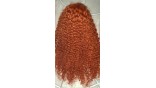 Uglam 13X4 Lace Front Orange Ginger Color Deep Wave Wig