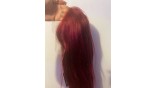 Uglam 13x4 Transparent Lace Front Wigs 99j Color Straight Hair
