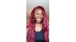 Uglam 13x4 Transparent Lace Front Wigs 99j Color Straight Hair