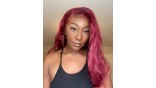 Uglam 13x4 Transparent Lace Front Wigs 99j Color Straight Hair