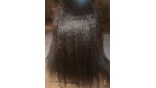 U Part Kinky Straight Human Hair Wig