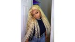 Virgin Honey Blonde #613 Color Deep Wave Human Hair Bundles 