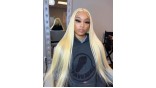 5x5 HD #613 Blonde Color Lace Closure Blonde Straight Human Hair