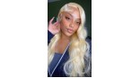 Uglam HD 5X5 Swiss Lace Closure Blonde #613 Color Body Wave