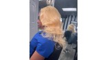 Uglam Bundles With 4x4 Lace Closure Blonde #613 Color Body Wave