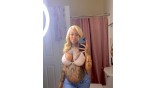 Human Hair Bundles With 13x4 Lace Frontal Closure Honey Blonde #613 Color Body Wave