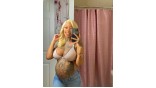 Human Hair Bundles With 13x4 Lace Frontal Closure Honey Blonde #613 Color Body Wave