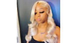Uglam Bundles With 13x4 Lace Frontal Closure Honey Blonde #613 Color Body Wave