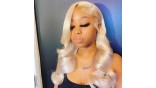 Human Hair Bundles With 13x4 Lace Frontal Closure Honey Blonde #613 Color Body Wave